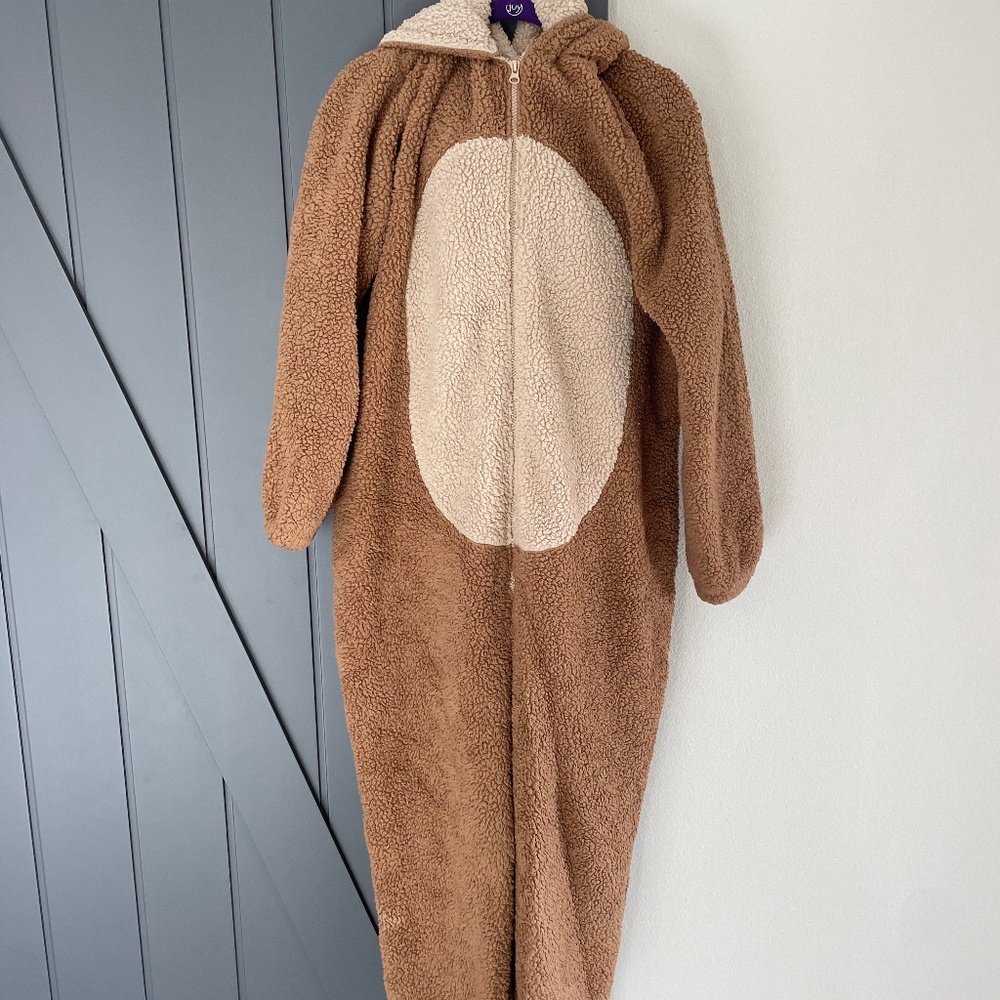 Fuzzy Teddy Bear Onesie
